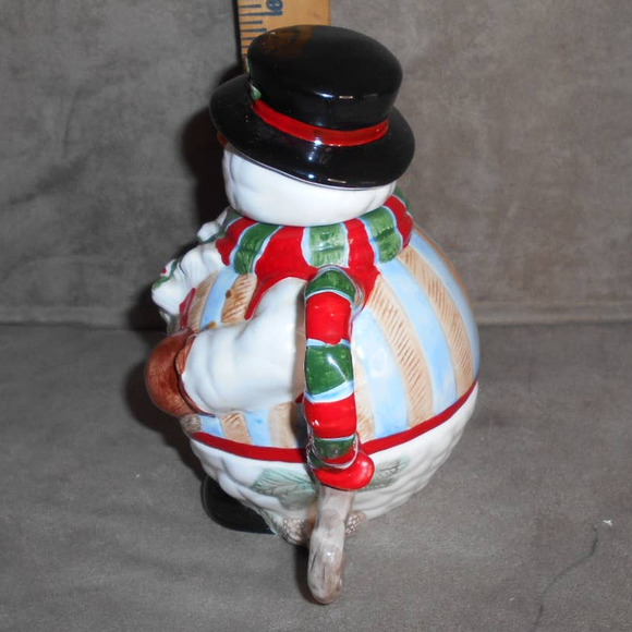Chadwick-Miller Snowman Tea For One Ceramic Hand Painted 1997 Vintage #31663 - Picture 6 of 13
